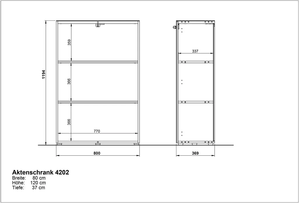 Aktenschrank 4202 von BME home - Produktbild 9 von 9