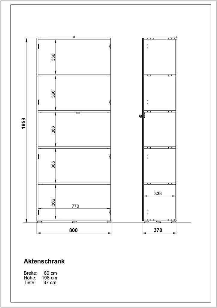Aktenschrank 4204 von BME home - Produktbild 8 von 8