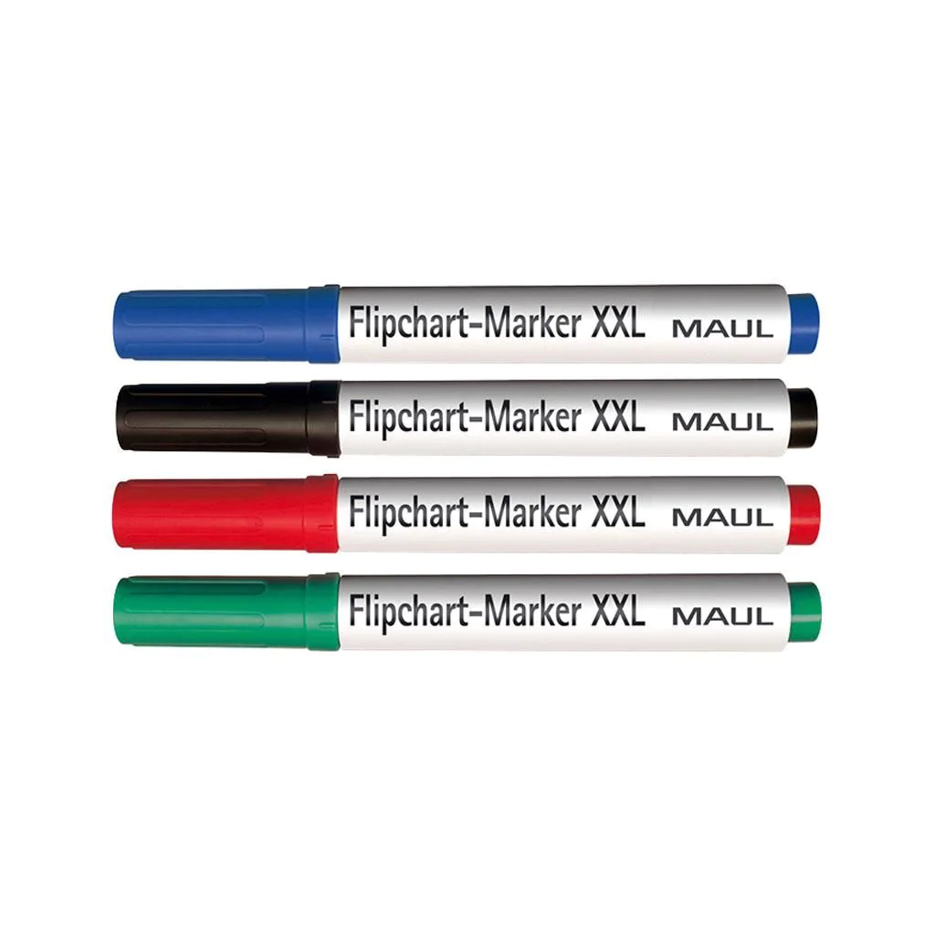 Flipchart-Marker-Set XXL Keilspitze 4-tlg. von Maul - Produktbild 1 von 2