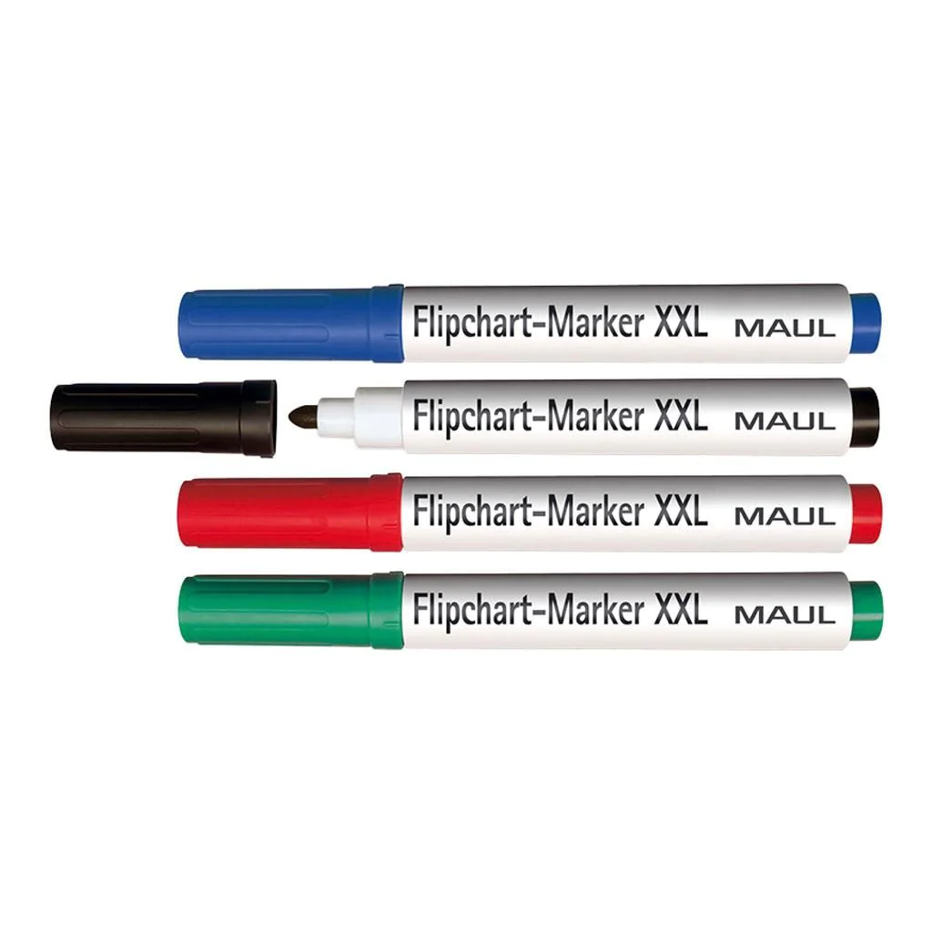Flipchart-Marker-Set XXL Rundspitze 4-tlg. von Maul - Produktbild 2 von 2