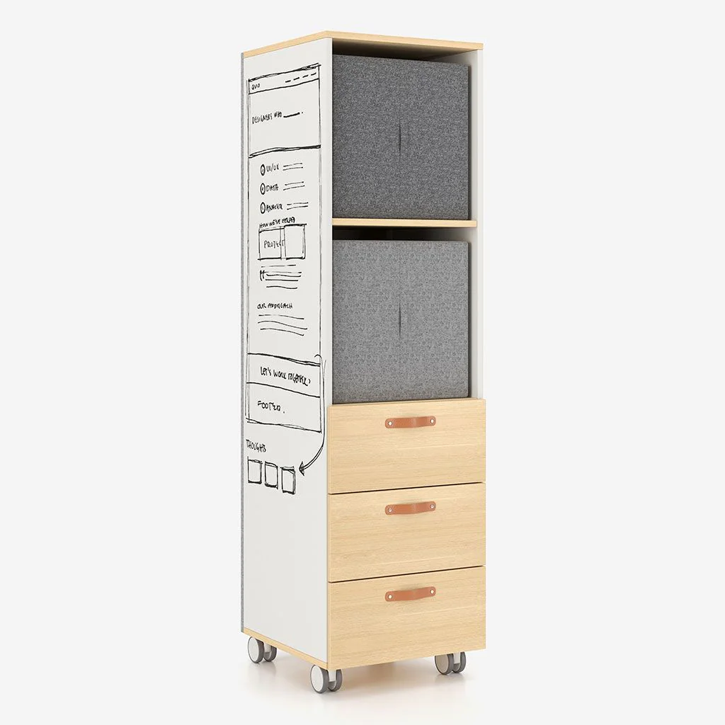 Schrank Offa Mbox mit Whiteboard & Pinnwand - NST-OFFA-MBOX-ML