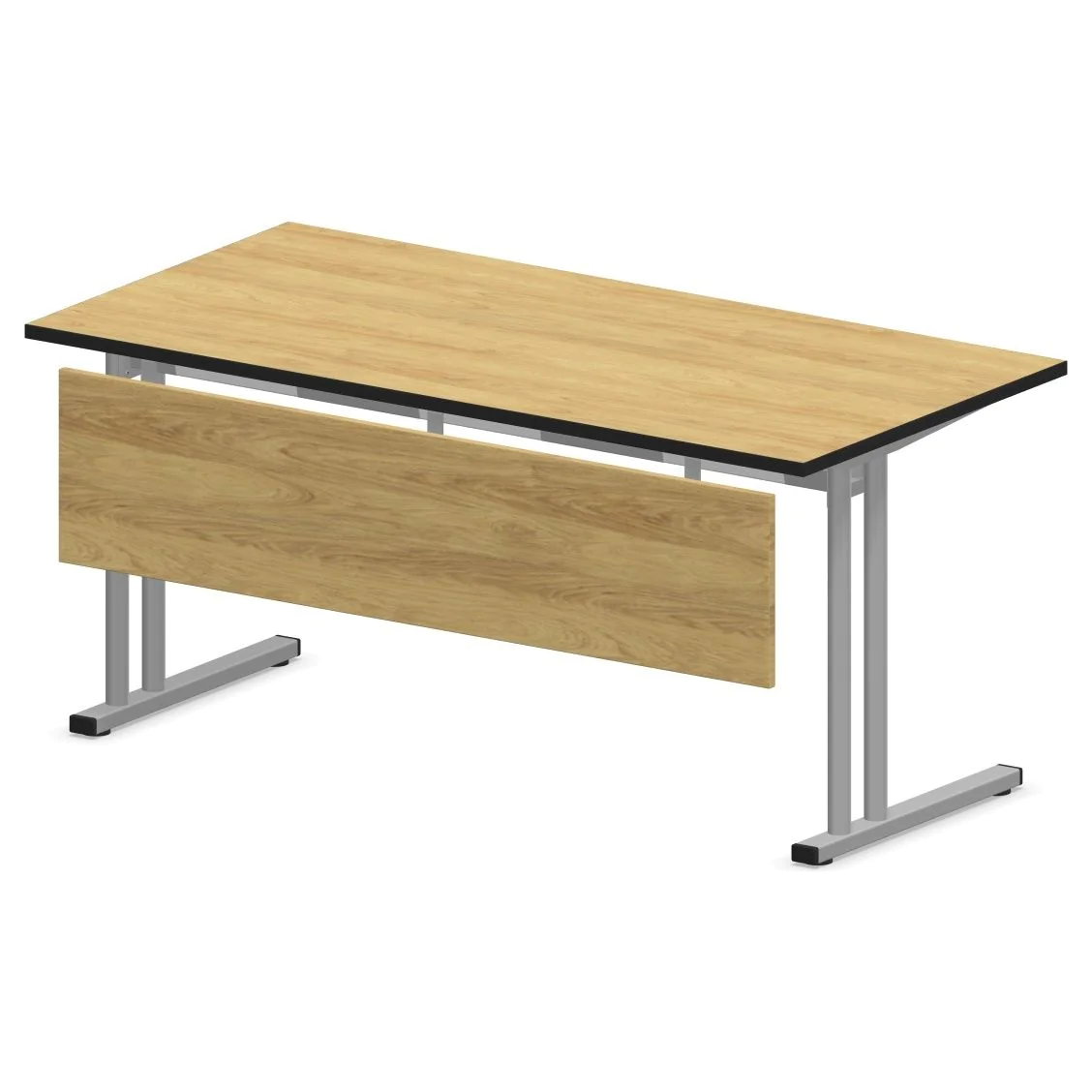 Schreibtisch E10 mit Stahltraverse C-Fuß mit Beinraumblende von Nowy Styl - Produktbild 4 von 5