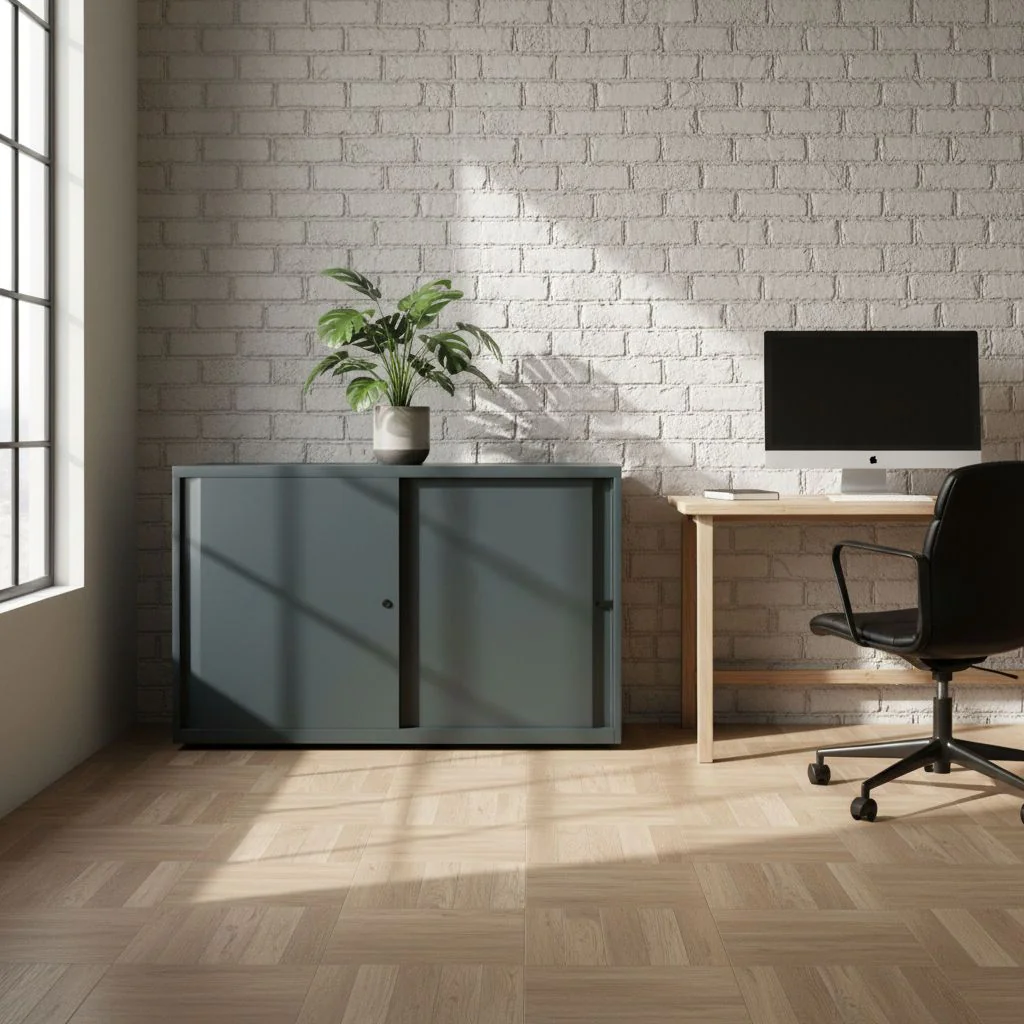 Schiebetürenschrank Glide 120 cm breit von Bisley - Produktbild 2 von 5