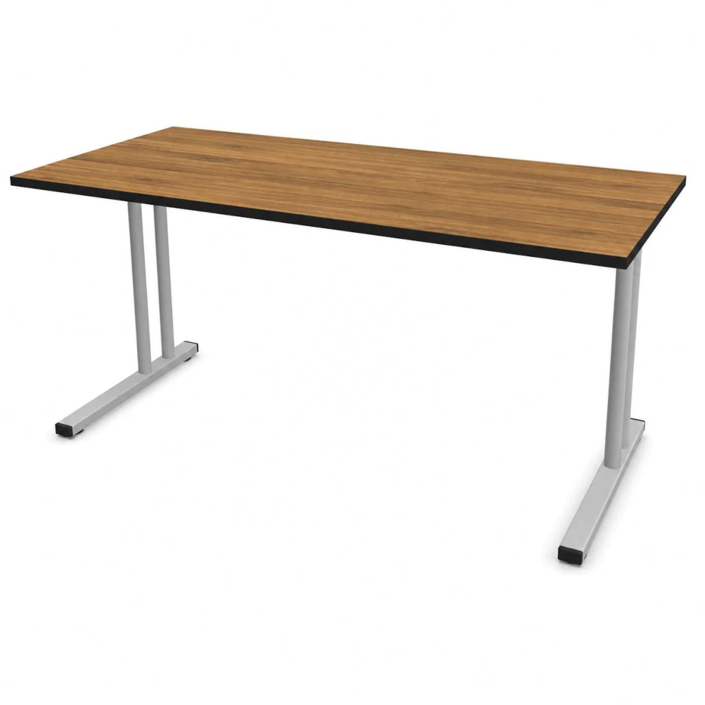 Schreibtisch E10 mit Stahltraverse C-Fuß von Nowy Styl - Produktbild 1 von 5