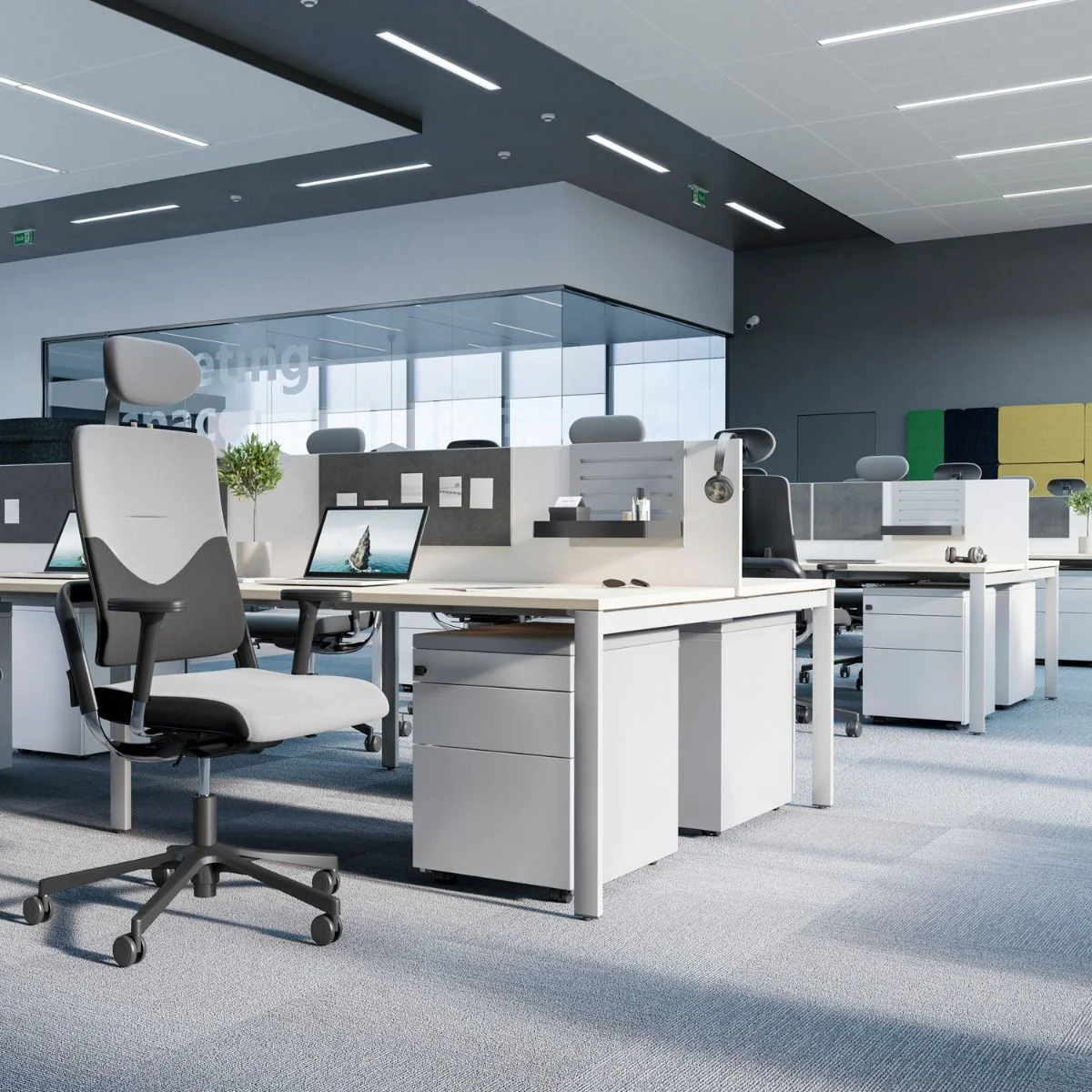 Teamarbeitsplatz SQart 6U O-LEG von Nowy Styl - Produktbild 3 von 4