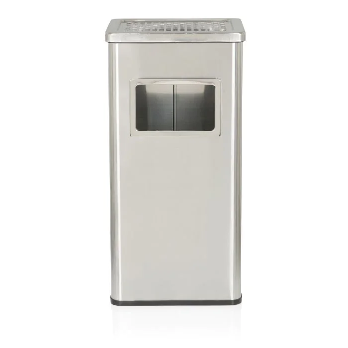 Standaschenbecher Aschenbecher CLEAN I Edelstahloptik von HJH - Produktbild 3 von 5