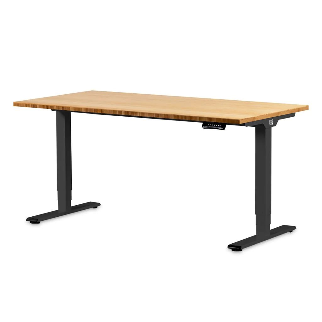 Stayble Bambus Schreibtisch, 140-180 cm, elektrisch höhenverstellbar, 2 Motoren von Deskonia - Produktbild 1 von 17