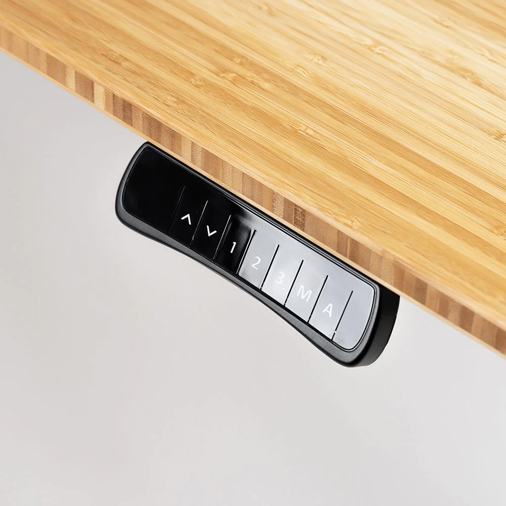 Stayble Bambus Schreibtisch, 140-180 cm, elektrisch höhenverstellbar, 2 Motoren von Deskonia - Produktbild 11 von 17
