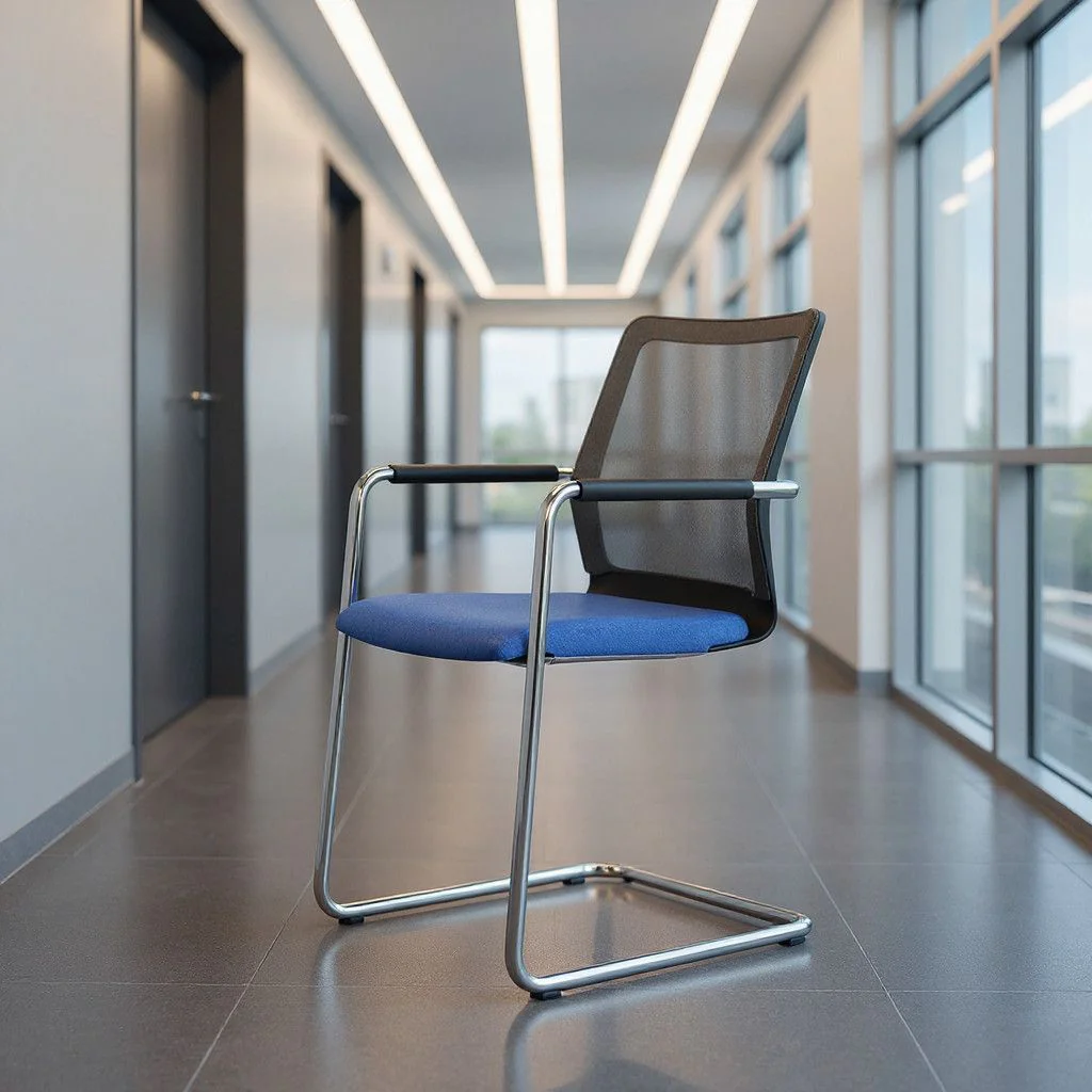 Freischwinger-Besucherstuhl Stilo visitor 6804 mesh/style von Dauphin - Produktbild 3 von 6