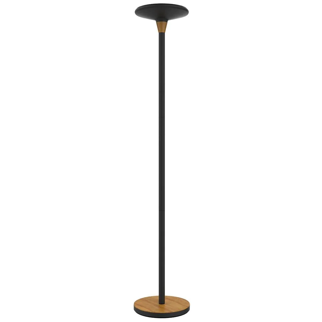 Stehleuchte Baly Bamboo - Schwarz/Bambus - HMN-400140805