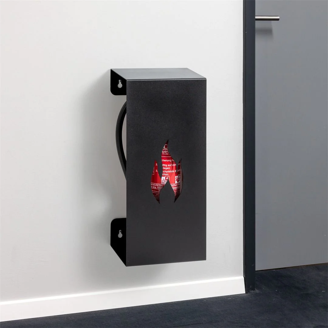 Halter für Feuerlöscher "Flamme" von ith möbel - Produktbild 1 von 2