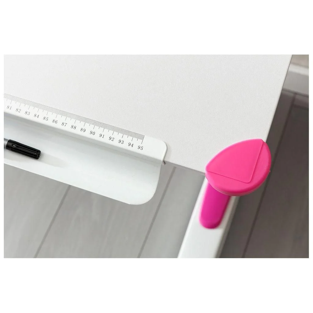 Kinderschreibtisch, 119 cm, stufenlos höhenverstellbar per Kurbel von Wohnling - Produktbild 3 von 8
