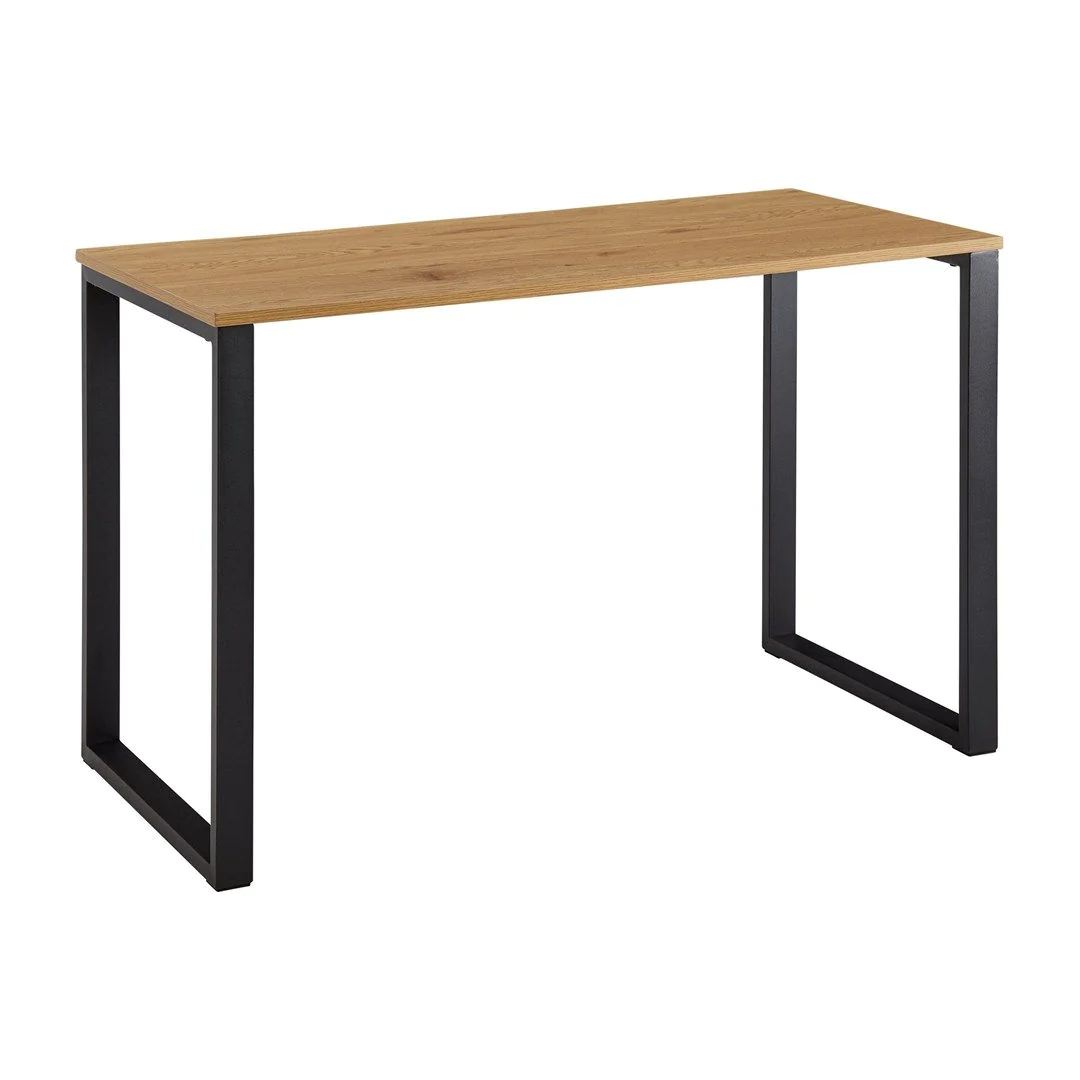 Schreibtisch 120 x 60 cm - Eiche-Dekor/Schwarz von Wohnling - Produktbild 1 von 6