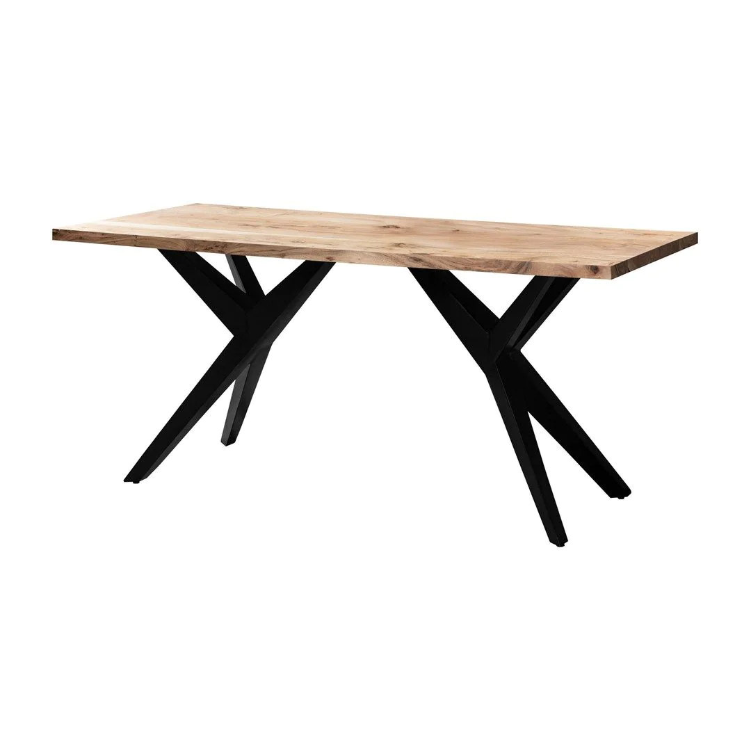 Schreibtisch Brooklyn Akazie Massivholz Loft-Style von Wohnling - Produktbild 1 von 6