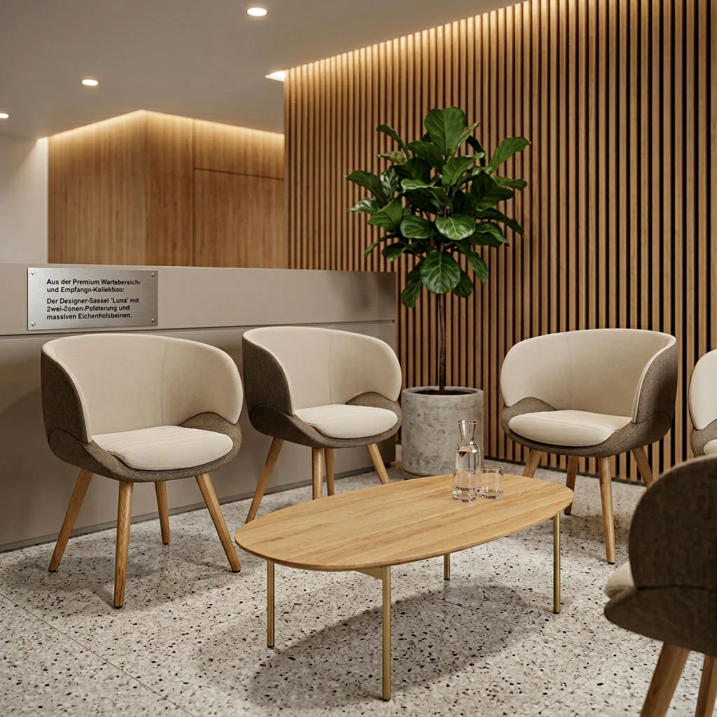Eleganter Konferenzstuhl Ca-va RIM CV 870.6 in modernem Design mit Aluminiumfußkreuz
